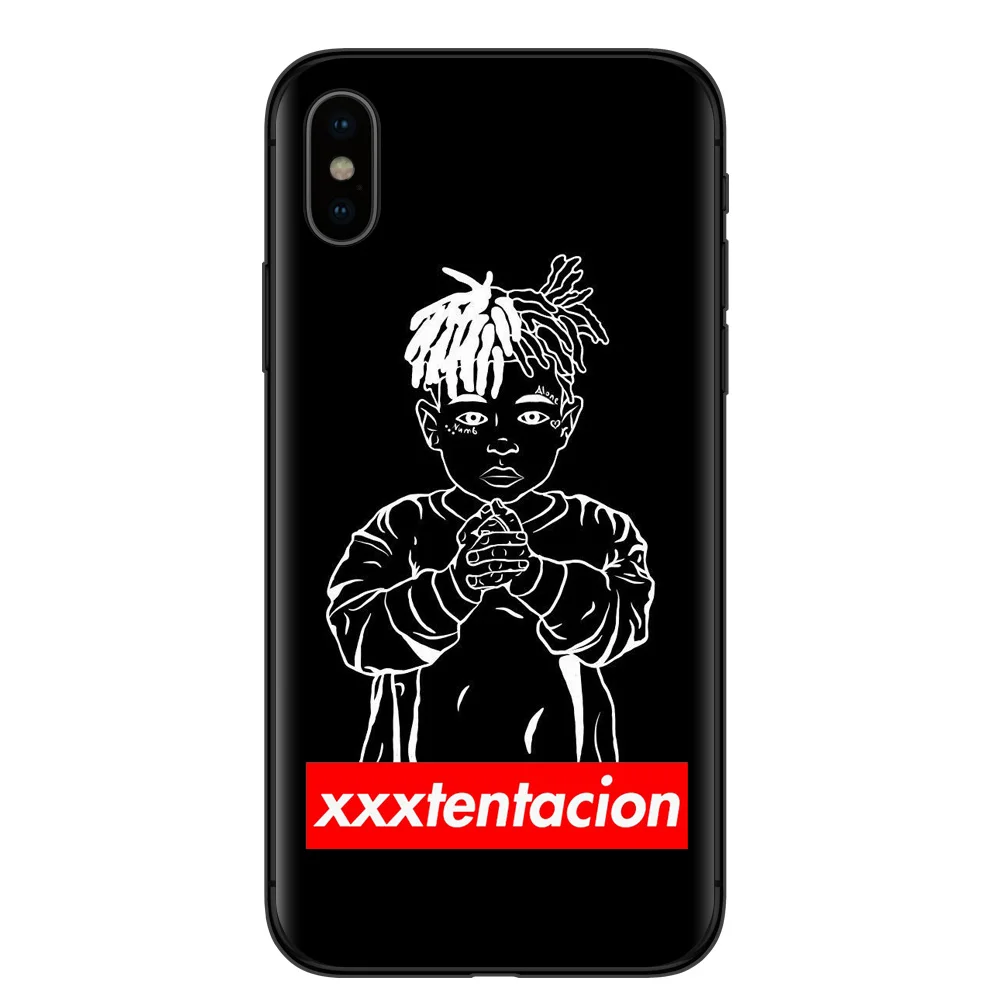 Laumans Xxxtentacion Чехлы для iPhone X Мягкий силиконовый чехол телефона Coque 5 5S SE 6 SPlus 7 Plus 8 |
