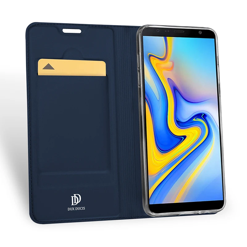 Для samsung Galaxy J6 Plus чехол-кошелек DUX DUCIS Coque для J4 кожаный флип-чехол Smasung PlusPhone чехлы |