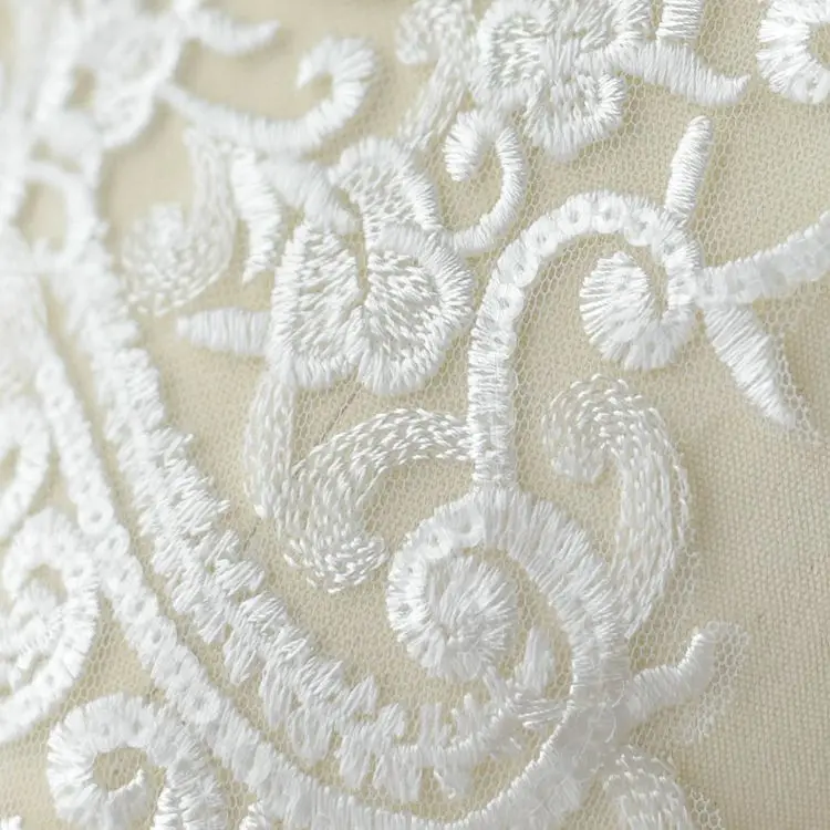 Luxury cotton wedding dress chest diy flower stickers handmade sequin embroidery lace accessories clothing decoration | Дом и сад