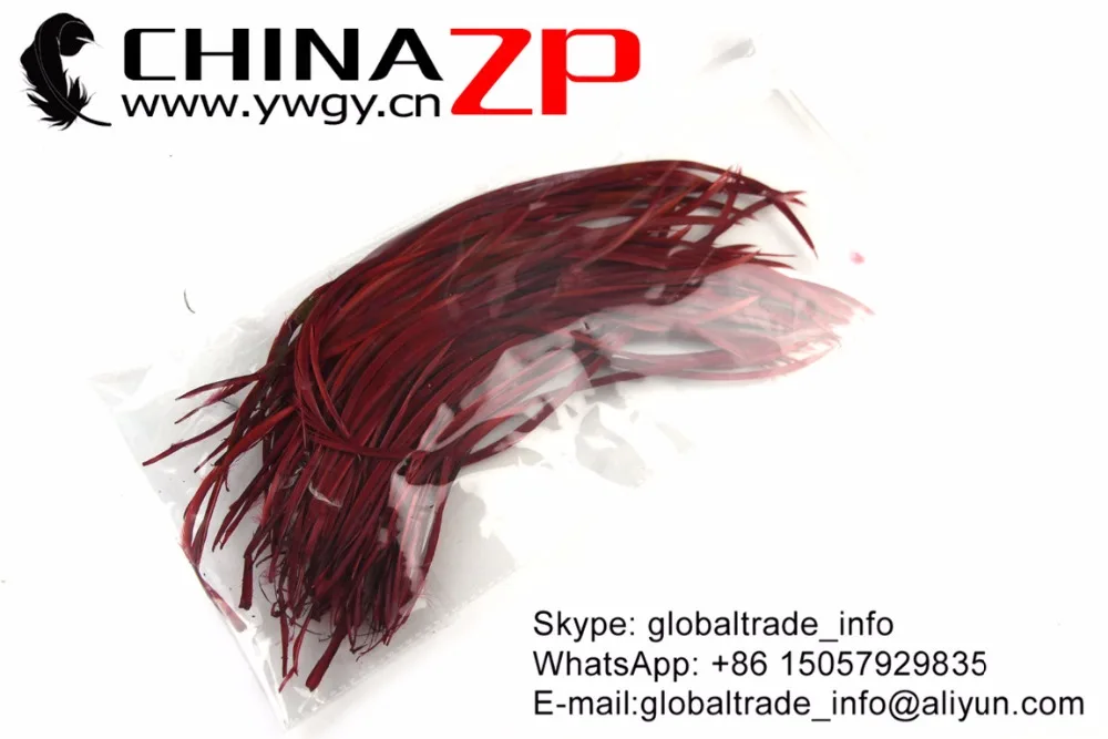 Фото Feathers chinazp 20 ~ 25 см (от 8 до 10 дюймов) яркие гладкие Бургунди окрашенные гусиные биоты перья для праздника и праздника принадлежности DIY ремесло №5