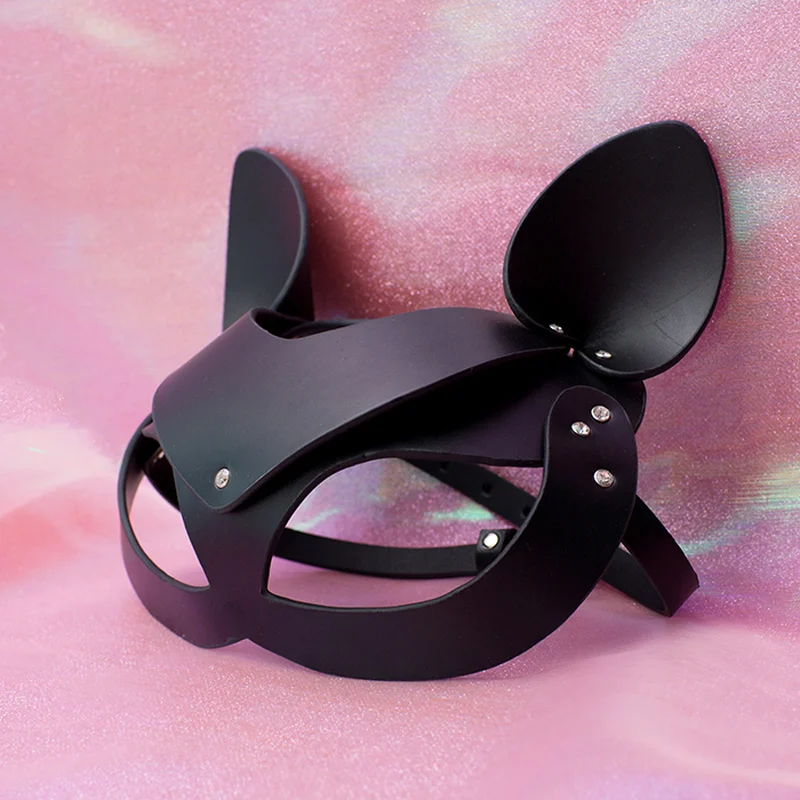 Игрушки для взрослых женские порно кожа лиса маска кошка товары игра БДСМ