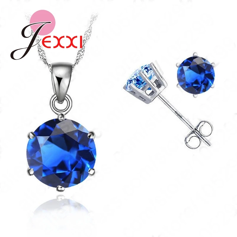 Комплект из колье и серёг серебра 925 пробы 18 дюймов|necklace mlb|necklace kitearring necklace set |