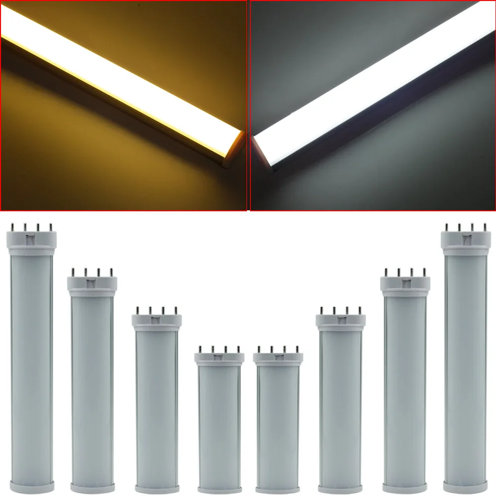 Светодиодная лампа 2G11 12 Вт 15 18 25 SMD2835 рассеянная крышка AC85 265V белый/теплый белый