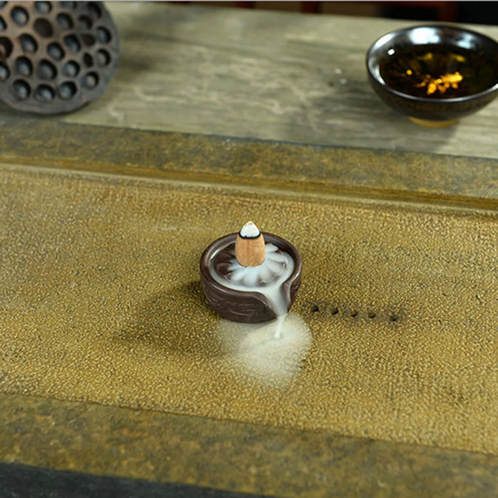 Керамическая курильница Pistha керамическая глазурованная конусная подставка для