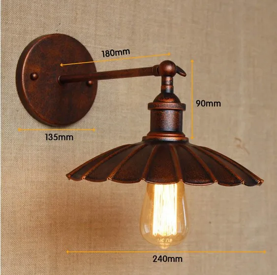 Винтажный настенный светильник Эдисона в античном стиле|wall light fixture|edison wall sconcewall