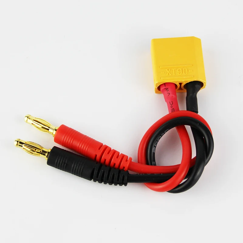 10 шт. XT90 до 4 0 мм банановый разъем с 14awg 15 см силиконовый кабель зарядное