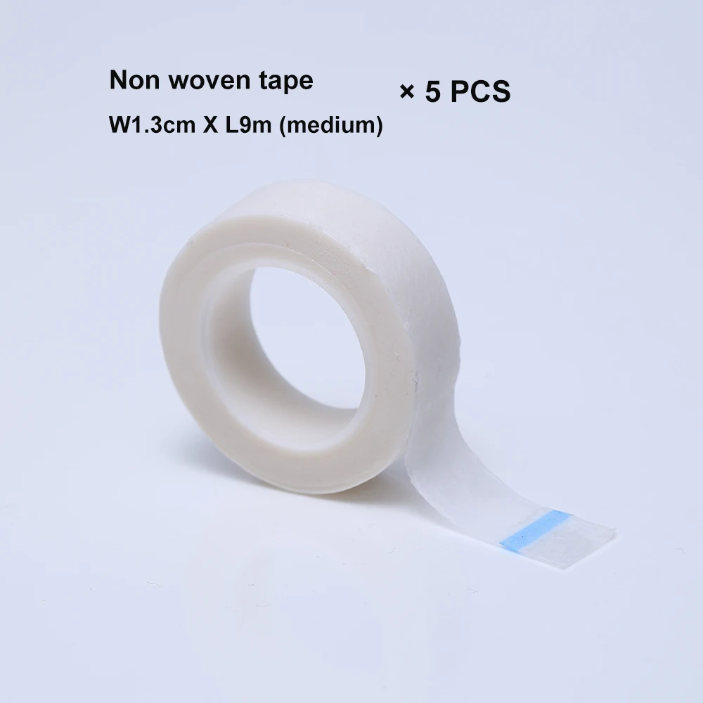 Nonwoven Medium 5PCS 5/10 шт. Профессиональный коврик для наращивания ресниц под патч, инструмент для макияжа, отдельные накладные ресницы Нетканая Изолированная оберточная лента для инструментов - Цвет: Nonwoven Medium 5PCS