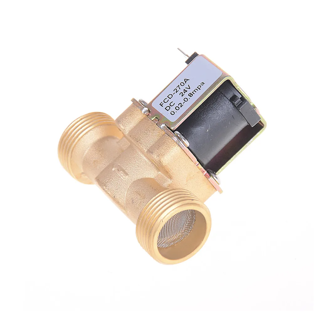 3/4 &quotNPSM 12V DC Тонкий латунный Электрический Соленоидный клапан газовый водный