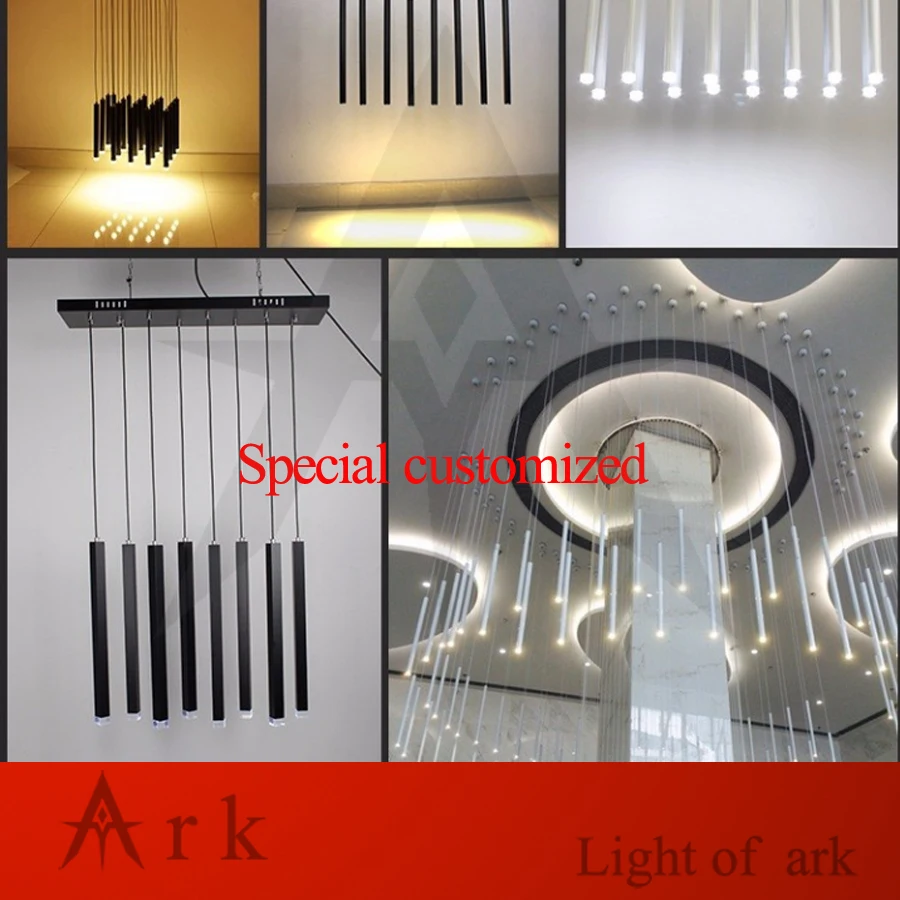 

dia 6cm Aluminum cannular Kitchen Island Dining Living Room Shop Decoration Cylinder Pipe Bar Counter Spot led Pendant lamp