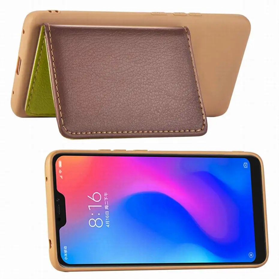 Чехол для телефона Xiaomi Redmi 6 Pro 6Pro из искусственной кожи кошелек держатель карт +