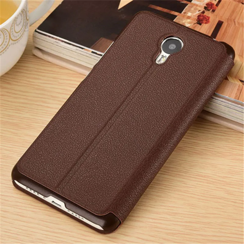 Meizu M5 Case Новый Дизайн Kickstand PU Кожаный Чехол Для мини 5.2 дюймов Окно Просмотра ALIVO