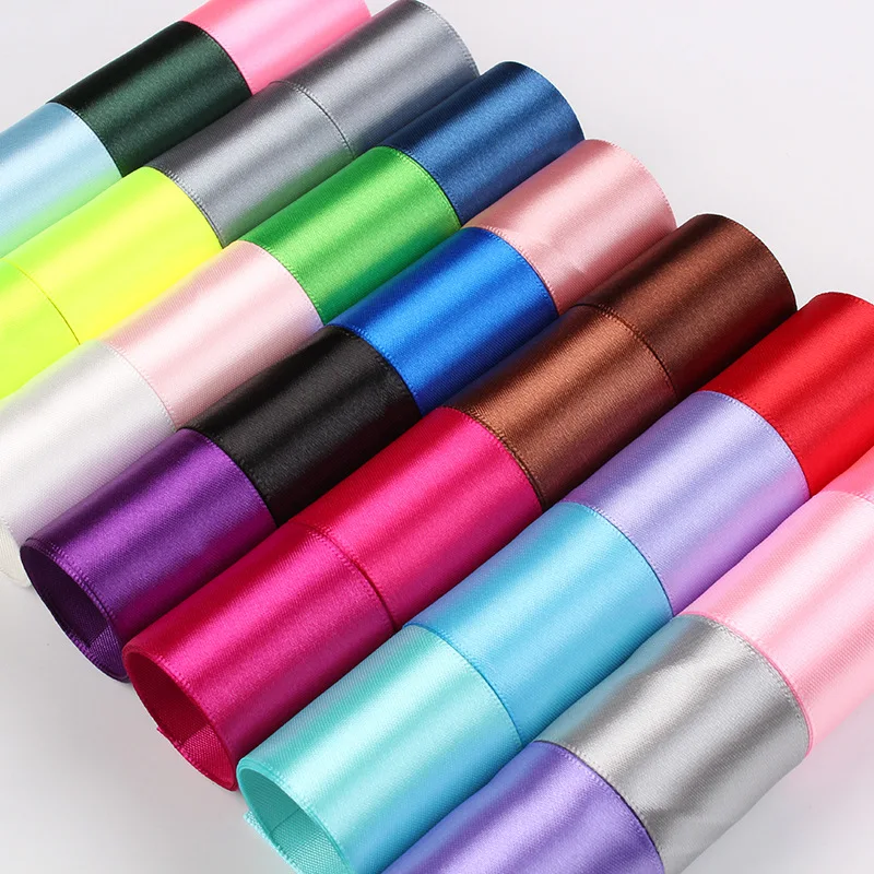 40 мм (1 1/2 дюйма) ленты 29 цветов однотонные атласные свадебная декоративная