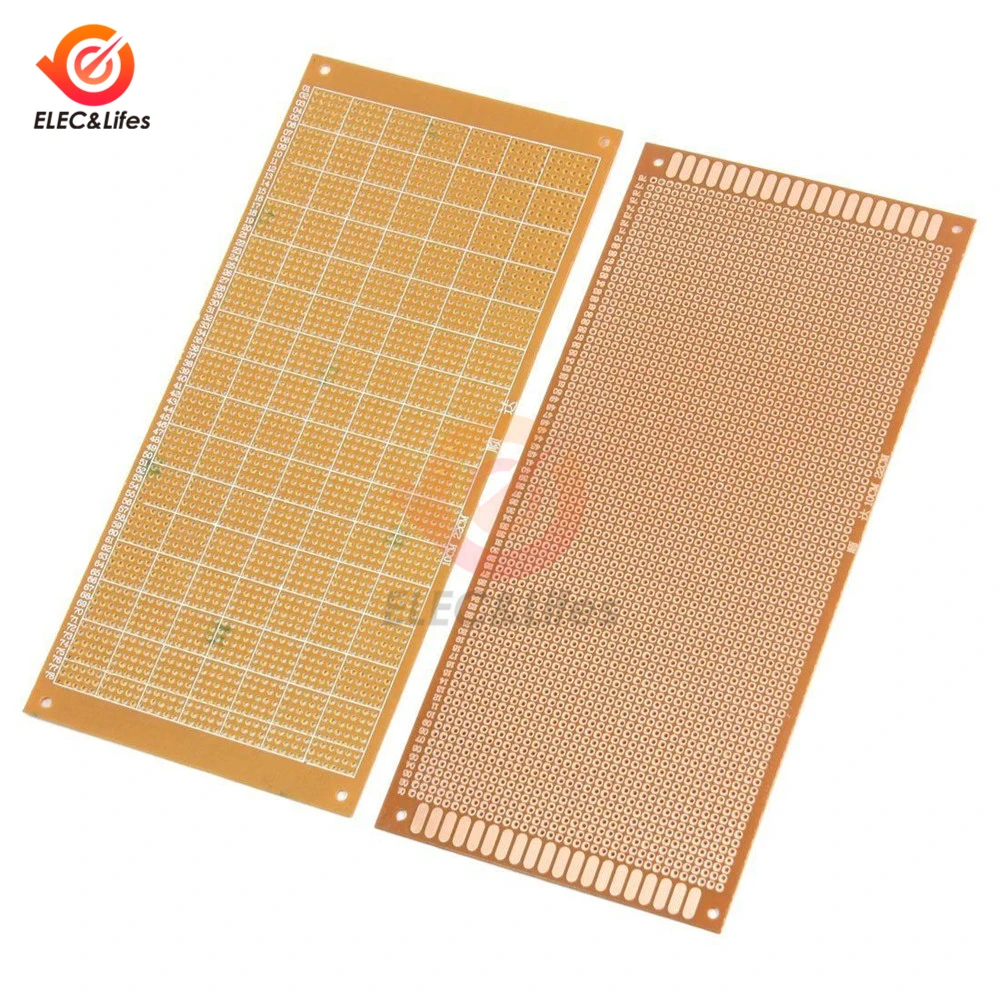 

5Pcs 10x22cm 10*22CM DIY Bakelite Plate Paper Prototype PCB Universal Experiment Matrix Board Single Sided Sheet Copper