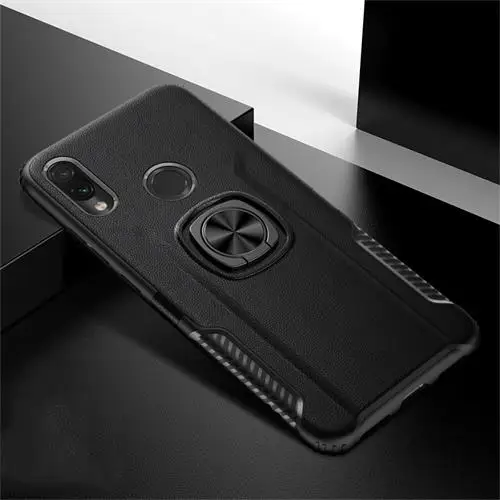 Black Противоударный защитный чехол для Xiaomi mi 9 mi 9 SE mi 8 A2 Lite Play F1 с держателем для Xio mi Red mi Note 7 6 5 4 4X K20 Pro Funda - Цвет: Black