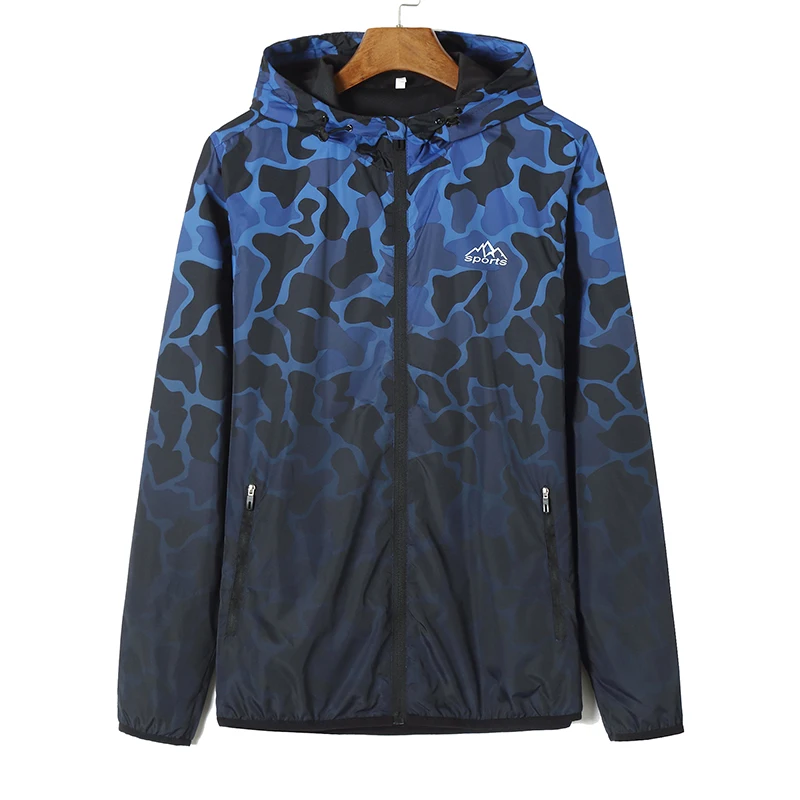 Мужская приталенная ветровка с капюшоном длинным рукавом|Мужские куртки| |