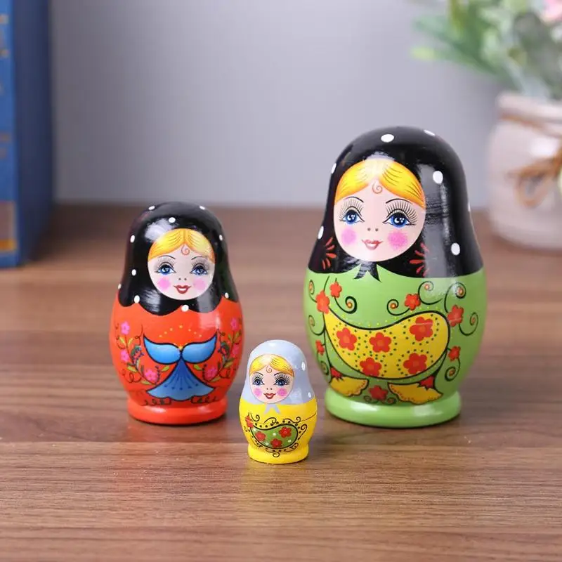 1 Набор матрешки нежного цвета, Русская Матрешка, кукла ручной работы, нарисованная желанием, русские забавные игры, куклы, ремесла, игрушки