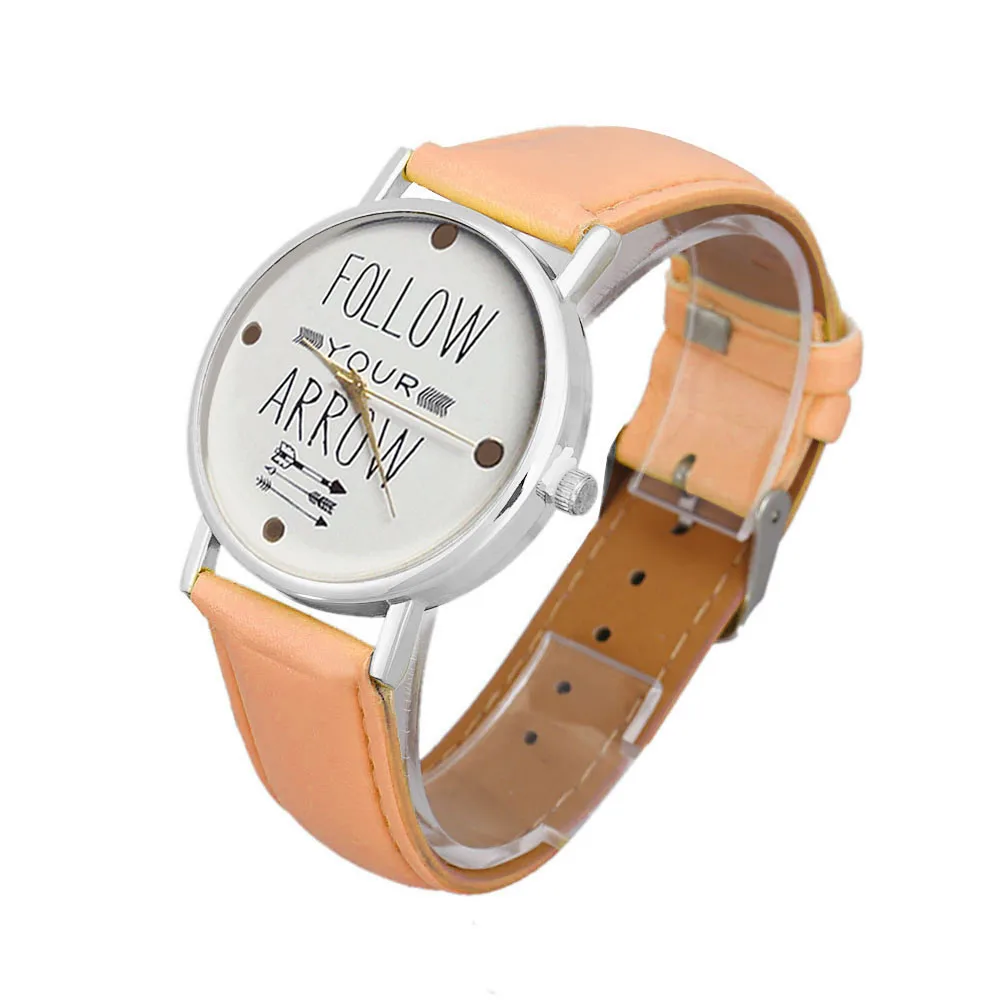 Женские наручные часы montre femme, Новое поступление, кожаный ремешок, цитата, аналоговые кварцевые часы Vogue, Прямая поставка& Ff