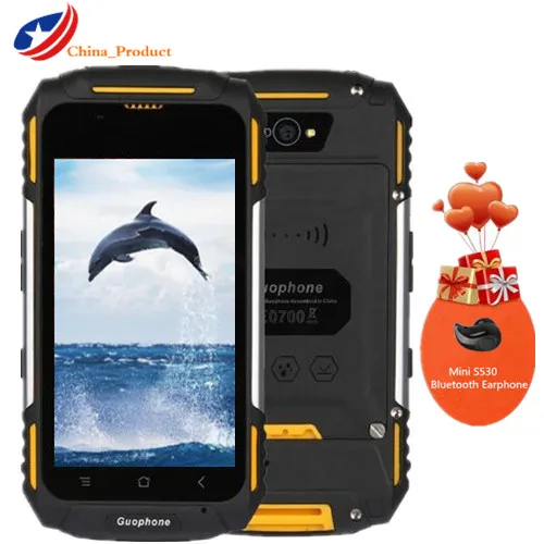 (Подарок) guoPhone V88 IP68 Водонепроницаемый 4 0 &quotсмартфон MTK6580 ядра Android 5 1 3g WCDMA с gps 3200