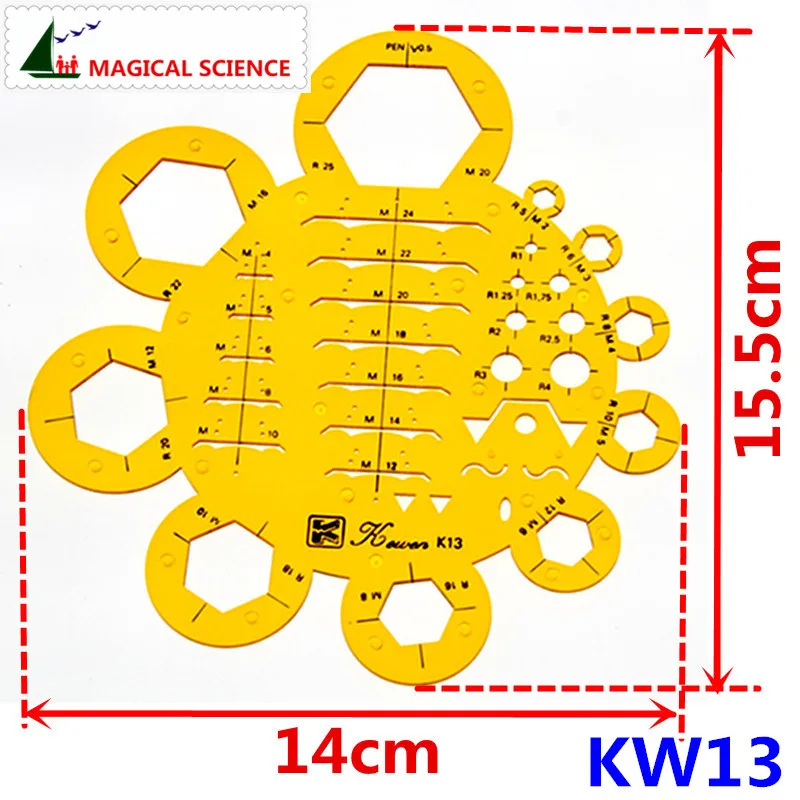 Пластиковый шаблон для рисования орехов мягкая гибкая машинка линейка электрика