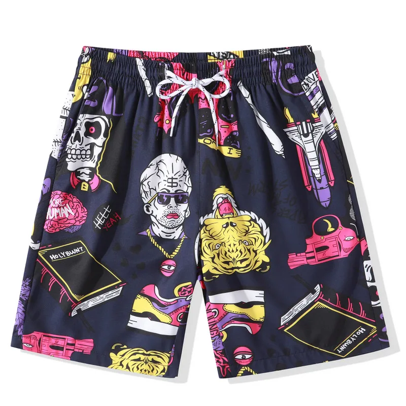 IFRICH мужские и женские пляжные шорты летние модные с принтом высокое качество