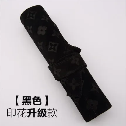 Black Stamp Парикмахерские ножницы складной мешок ножницы комплект для упаковки Ножницы сумка складные кожаные сумки парикмахерские волосы Чехол для ножниц сумка держатель - Цвет: Black Stamp