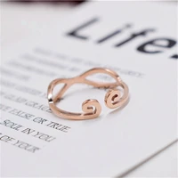 yun ruo 2019 new arrival fashion golden hoop rings rose gold color woman birthday gift party titanium steel jewelry never fade