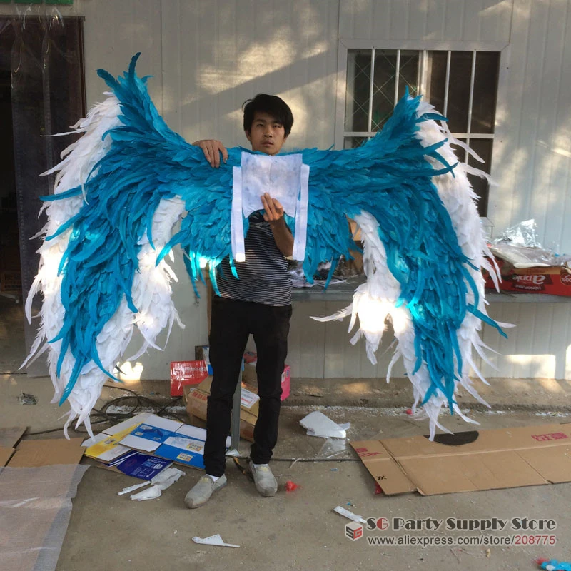 Роскошные Крылья Ангела пера для взрослых реквизит фотосъемки Хэллоуина