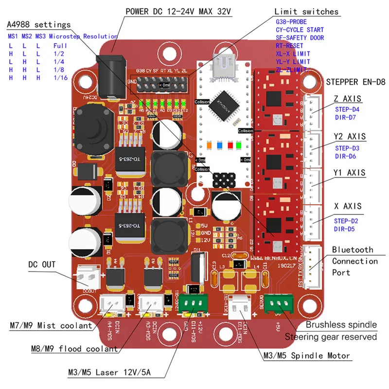 CNC 1419 гравировальный станок для резки металла маршрутизатор Настольный DIY фрезерный станок алюминий медь дерево ПВХ PCB машина 140*190*40 мм