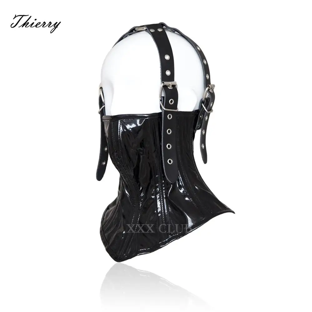 Тьерри из искусственной кожи уход за кожей лица маска-портупея ошейник с