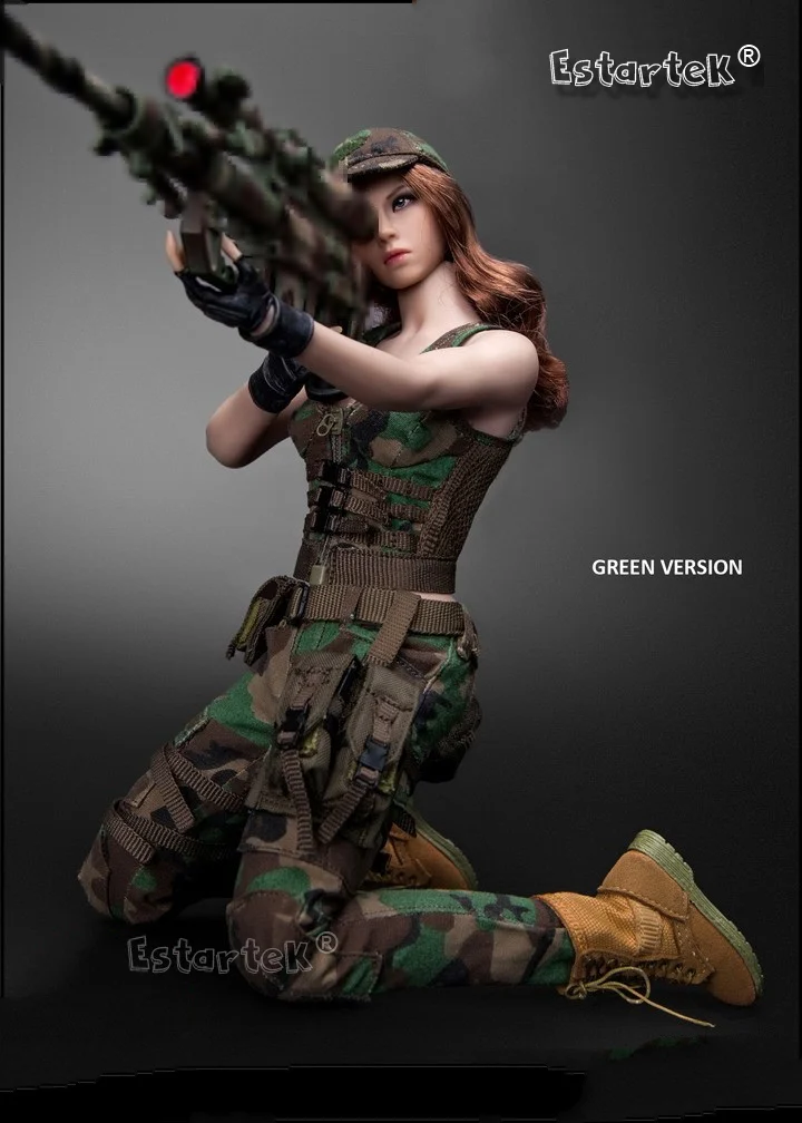 Игрушки для кошек CT014 1/6 военный женский солдатский камуфляж Набор для 12 дюймов Phicen Jiaoudoll Фигурка DIY