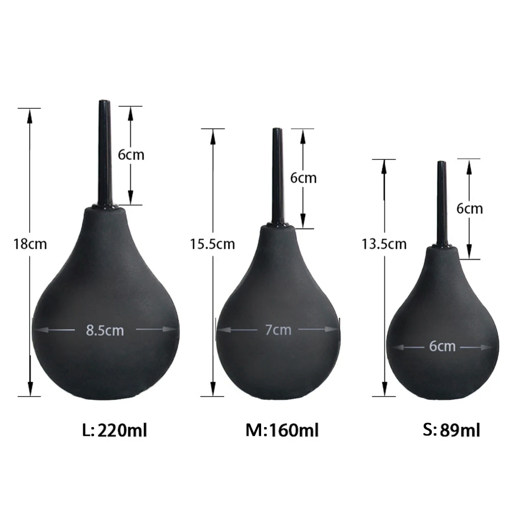 Лампочка для вагинальной и анальной клизмы 3 размера| |