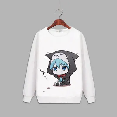 4 Kuroko no Basuke SEIRIN Kuroko Tetsuya аниме печатных толстовка унисекс с длинным рукавом TEIKO член флис топы толстовки для осени - Цвет: 4