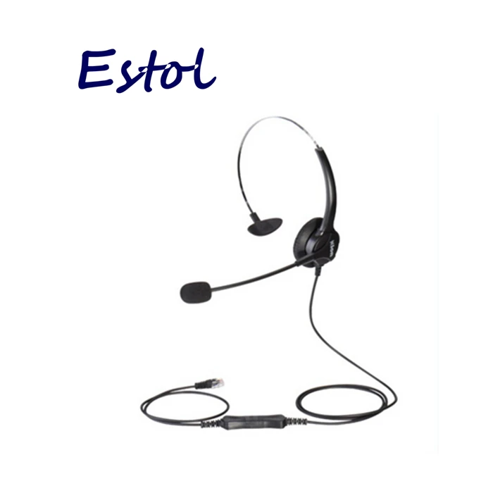 HD voice Hion For600 RJ9 Crystal QD Monaural гарнитура на одно ухо, гарнитура для колл-центра, наушник для телефона, VoIP Phone наушники