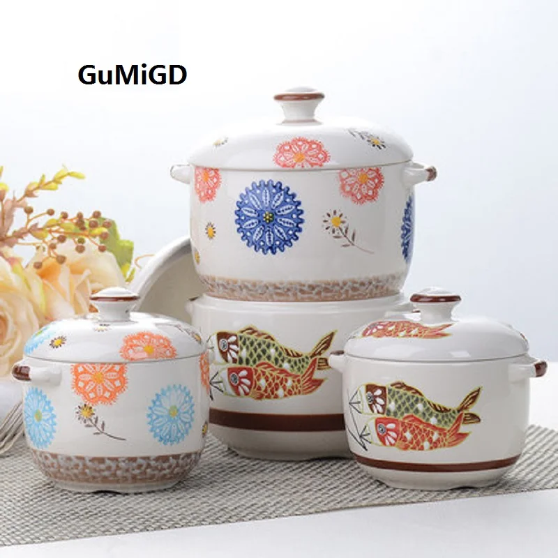 Японское неглазурное цветное тушеное Птичье гнездо маленькое керамическое