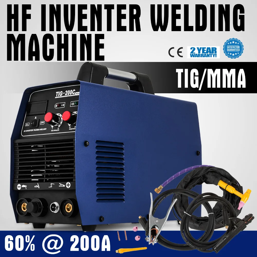 VEVOR 200AMP HF Start TIG/MMA 2 в 1 DC инвертор сварочный аппарат|Приборы для MIG-сварки| |