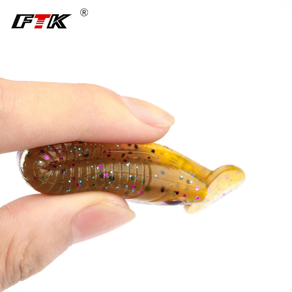 Приманка для рыбалки от FTK поддельная рыба Мягкая приманка окуня рыболовные
