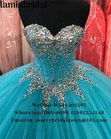 luxury crystals sweet 16 quinceanera dresses 2019 vestidos de 15 anos plus size birthday debutante masquerade prom party gowns
