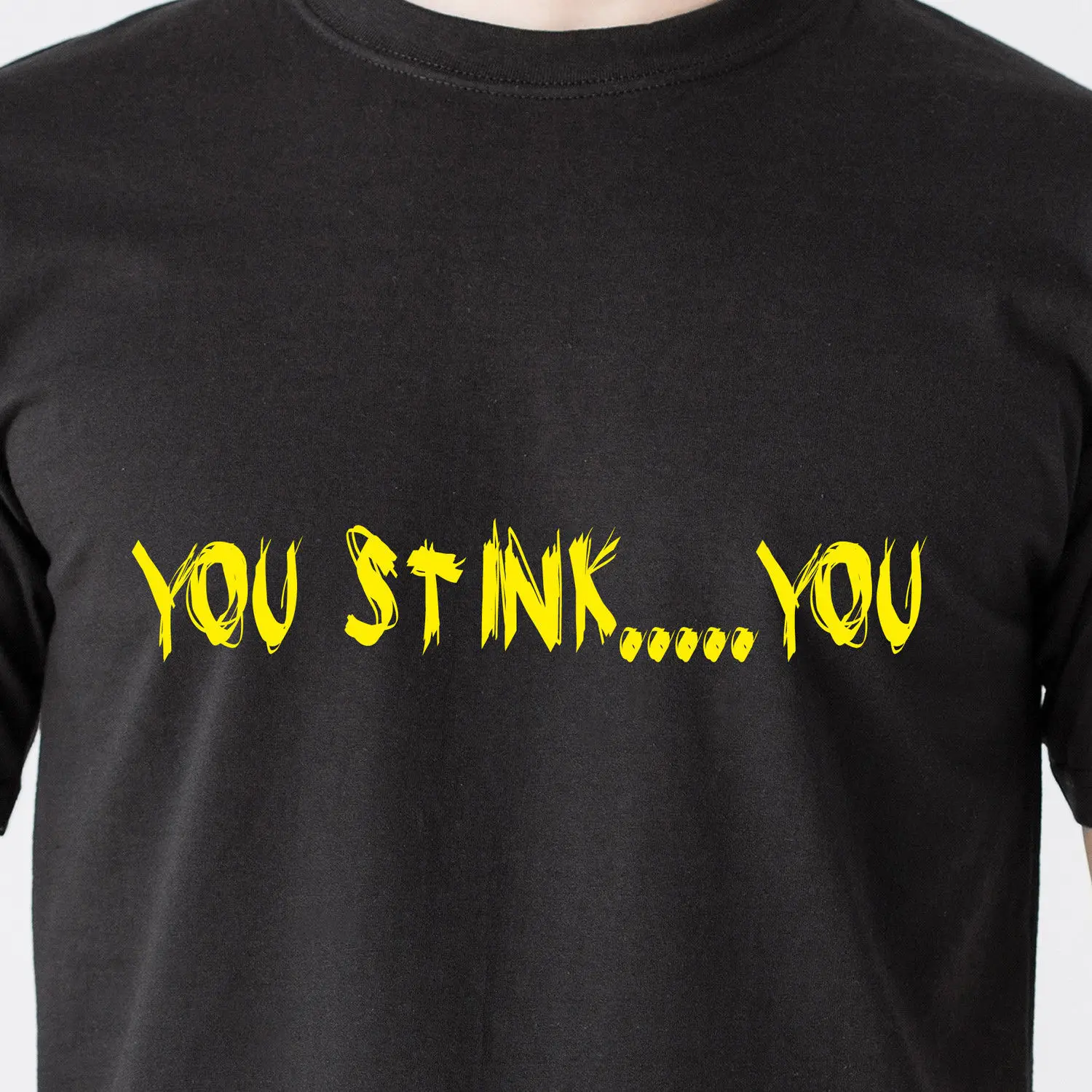 Летняя хлопковая Футболка 2019 забавная Ретро футболка с надписью YOU STINK ..... gas station tv