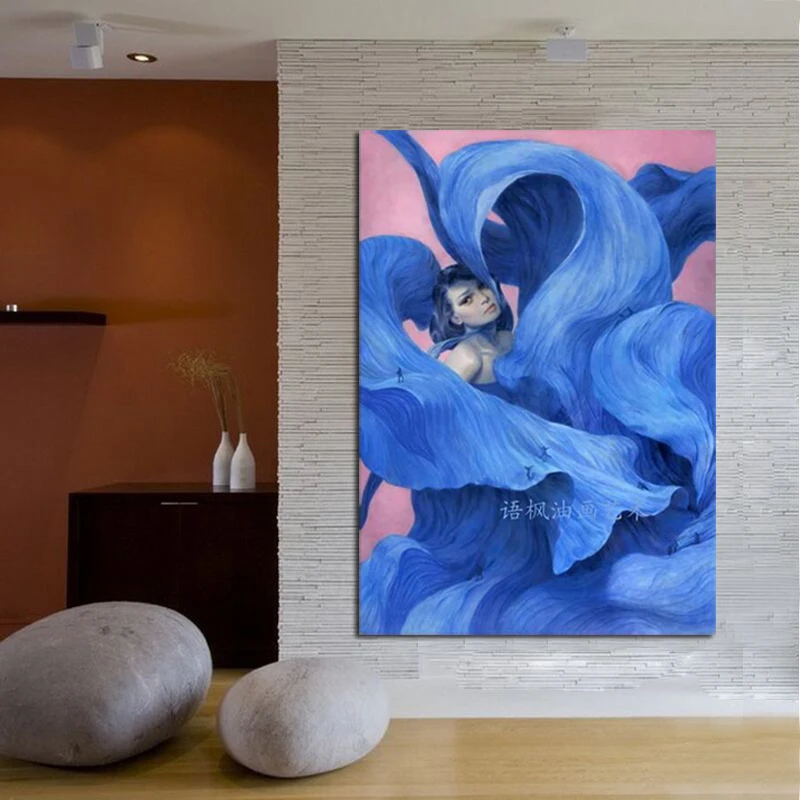 Ручная роспись Портрет Масляная живопись Холст Искусство Современная