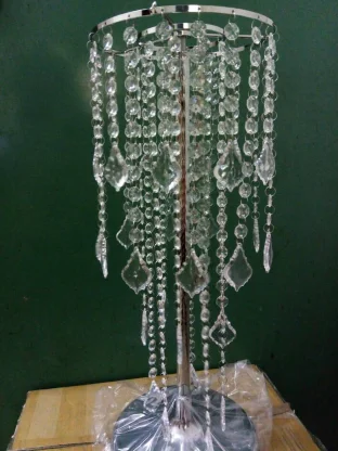 Хрустальная Свадебная люстра Цветочная подставка канделябры свадебный стол