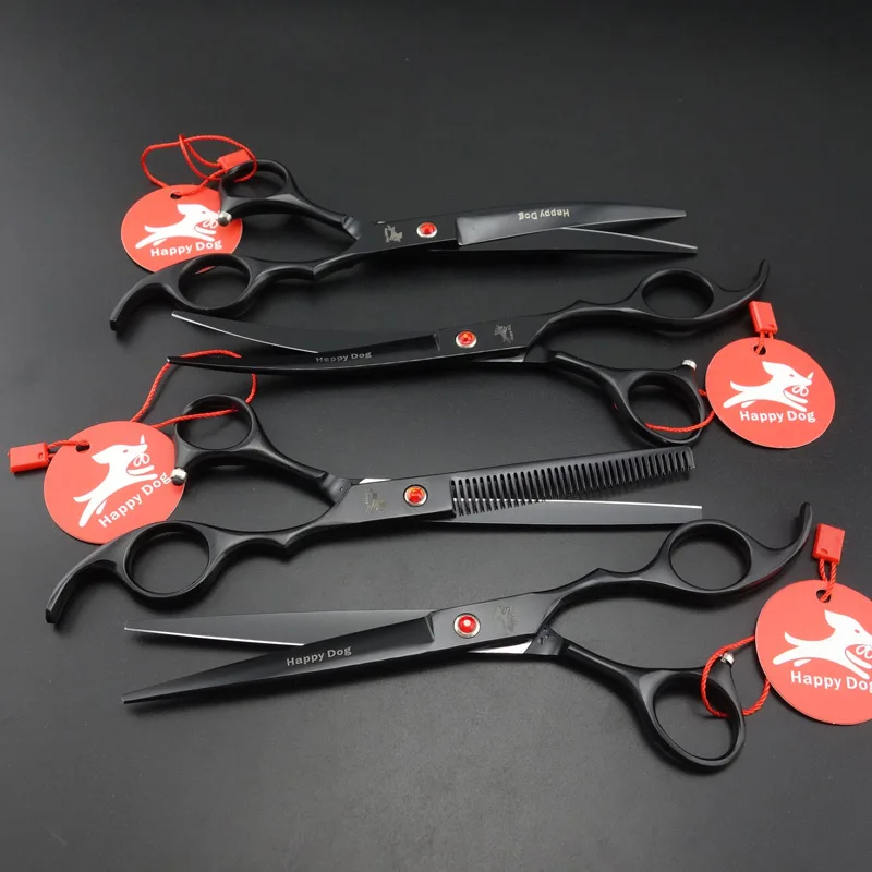 7-дюймовые профессиональные ножницы для груминга домашних животных прямые