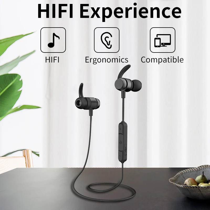 SENICC C1 HIFI Беспроводные Bluetooth спортивные наушники стерео звук музыка магнитные