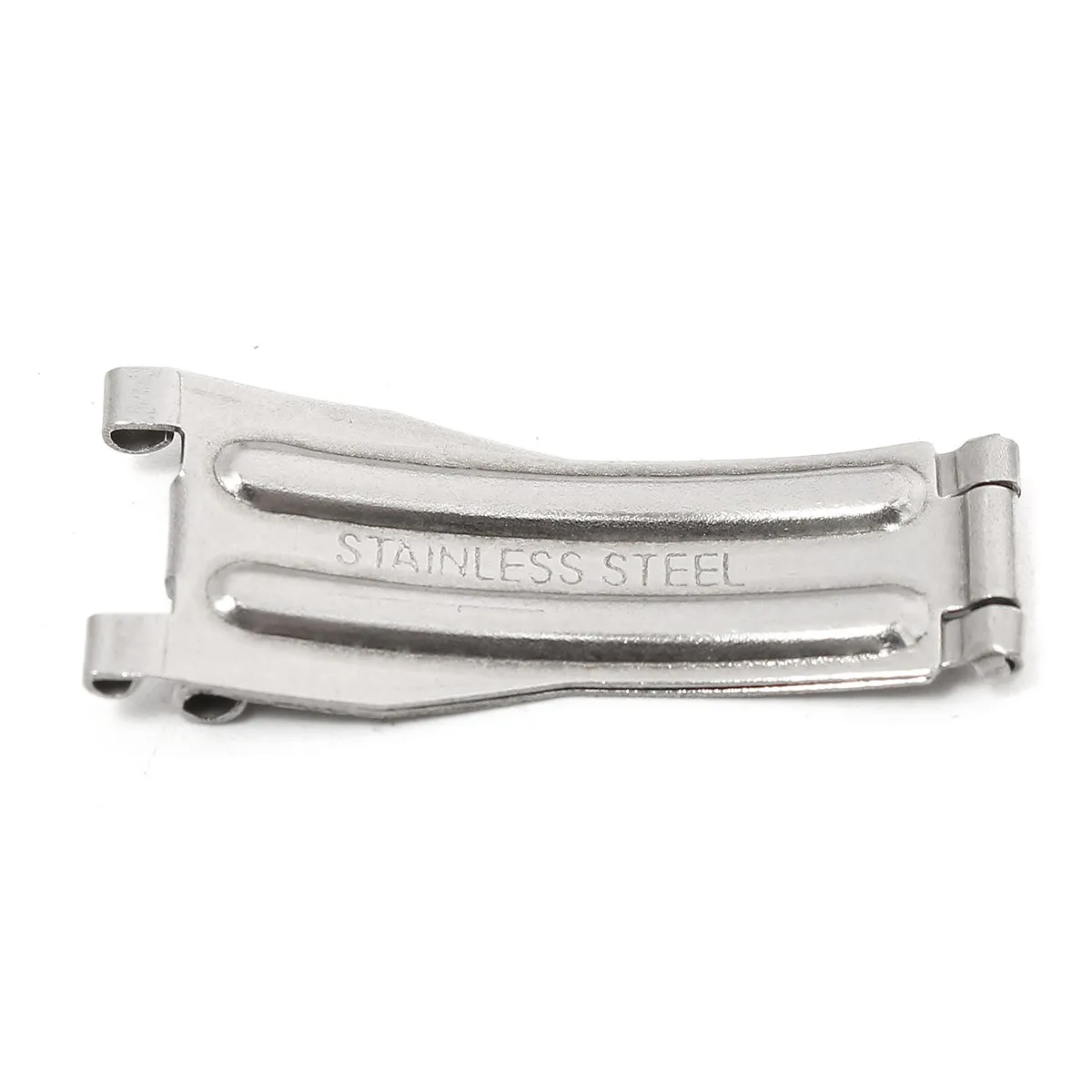 8 мм 16 ремешок для часов из нержавеющей стали Кнопка установки серебристого цвета