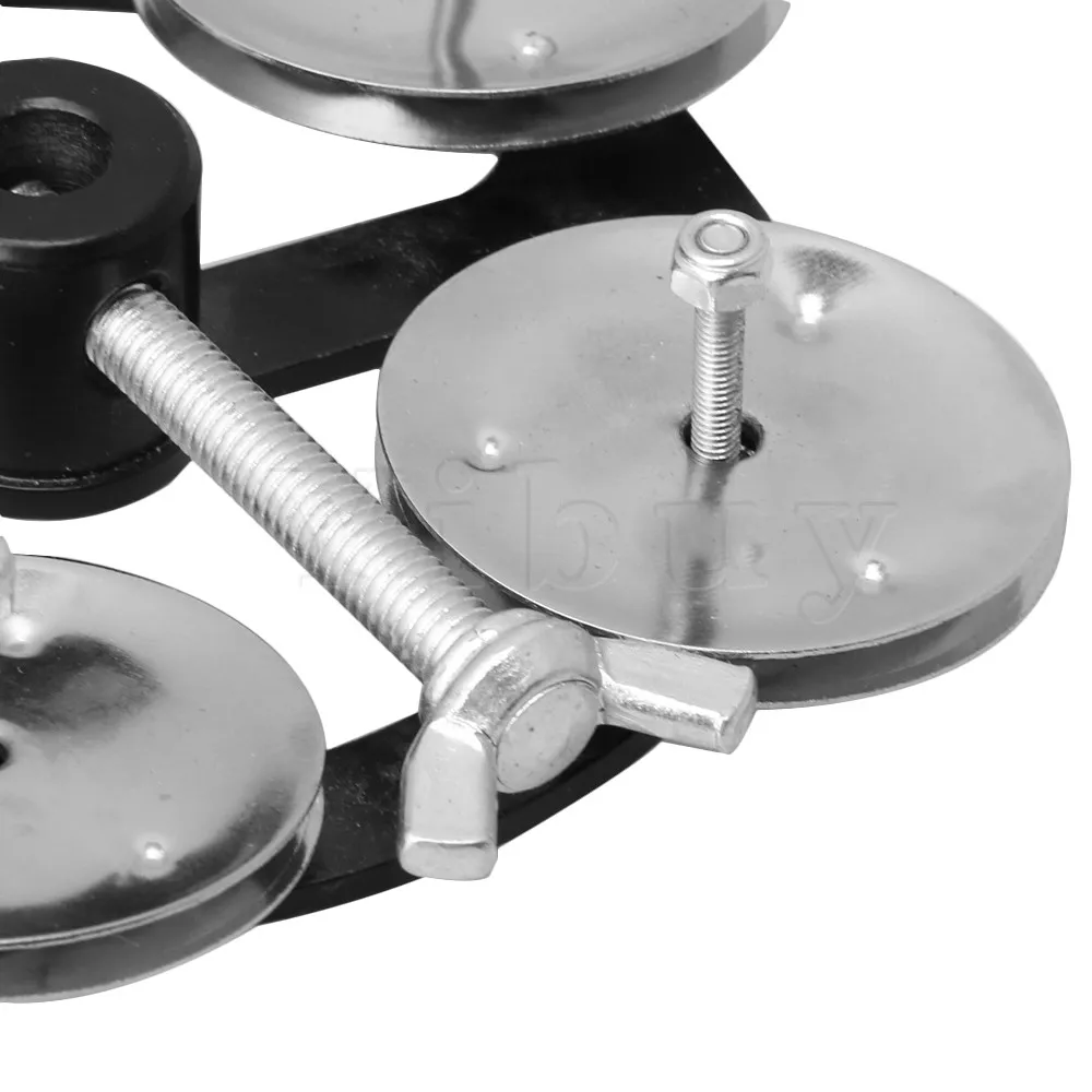 Yibuy 90 мм Dia Hi-Hat тарелки бубен однорядные металлические Jingle Музыкальные инструменты части
