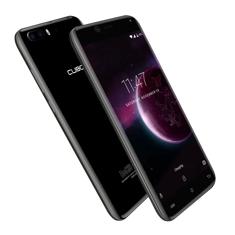 Оригинал Cubot Magic изогнутые Дисплей MT6737 4 ядра сзади двойной камеры смартфона Android 7