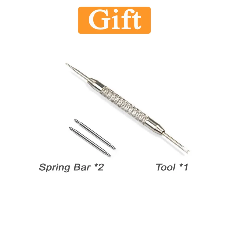 Ремешок LIOSEN из натуральной кожи для часов черный коричневый браслет с застежкой