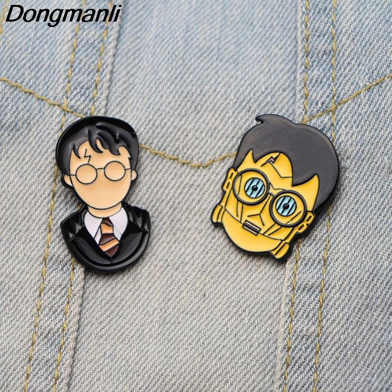 P2870 Dongmanli 20 шт./партия металлическая Глянцевая булавка и броши для женщин Мужская булавка для лацкана значок для рюкзака вентиляторы подарки