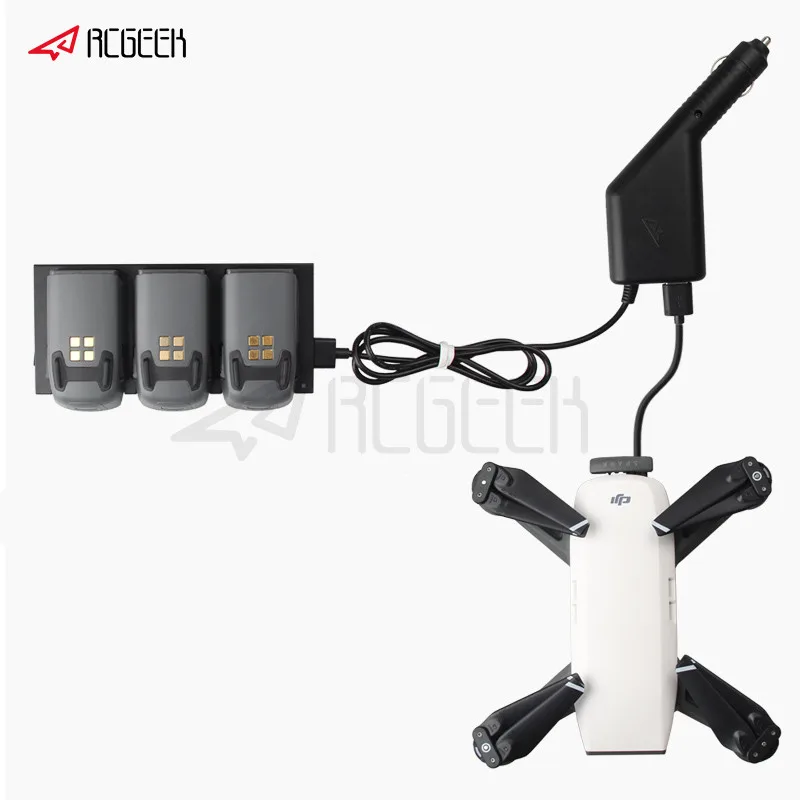 Автомобильное зарядное устройство 2 в 1 для DJI Spark Part 7 Аккумуляторный концентратор