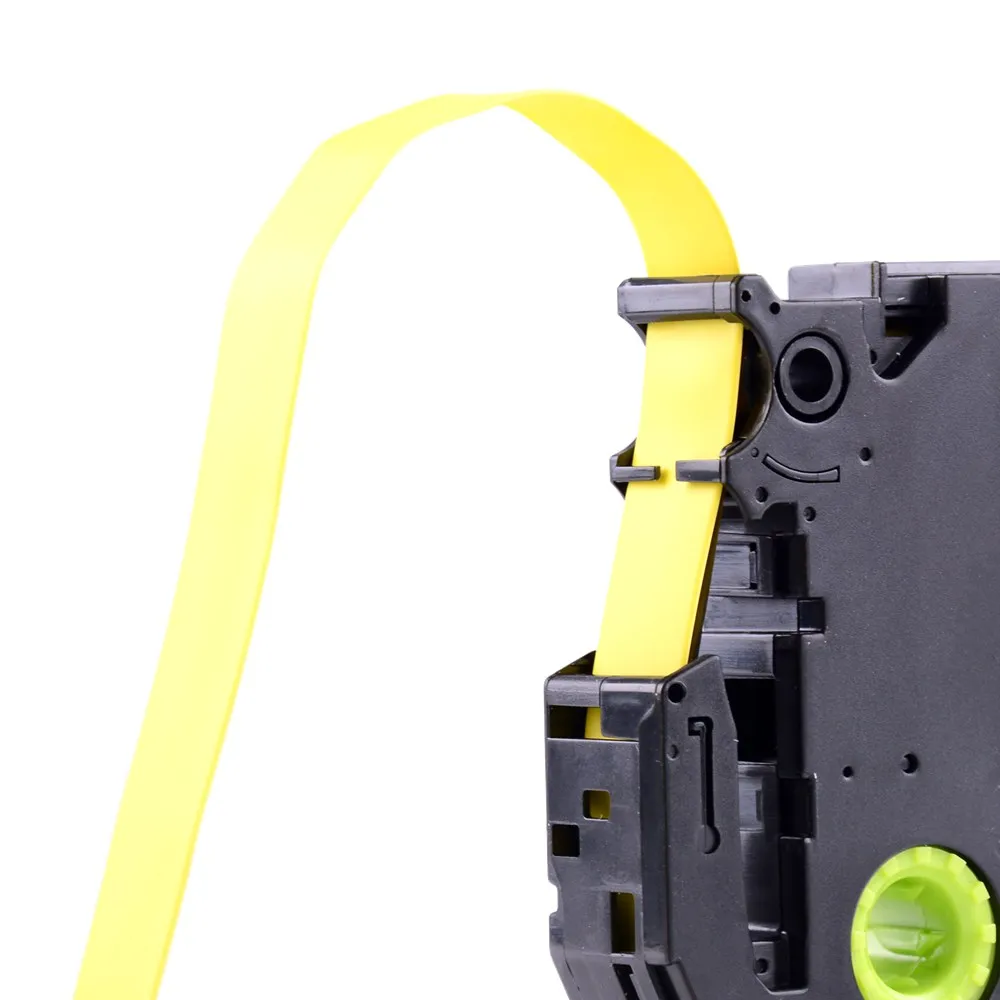 2 шт. 11 7 мм черный на желтом цвете для клейкая лента фирмы Brother HS2 631 HSe терм