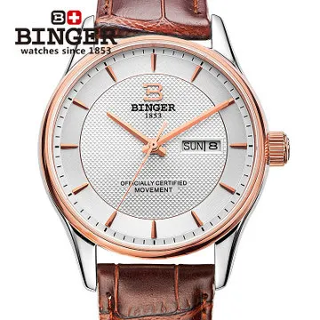Бингер наручные часы Открытый Качество товаров бренда автоматические
